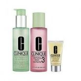 Clinique 3-Step Skin Care System For Skin Types 3, 4 Combina